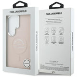 Husa pentru Samsung Galaxy S26 Ultra, Karl Lagerfeld Wrapped Piele cu Karl RSG Logo MagSafe (KLHMS26LPSKRSGEP), roz