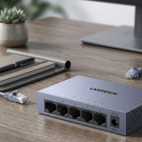 Adaptor UGREEN Ethernet Adapter CM933 (65956EU), DC to 5x RJ45 LAN Port, Plug&play, Universal, Auto-Mdi/mdix, 1000Mbps