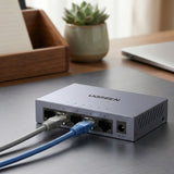 Adaptor UGREEN Ethernet Adapter CM933 (65956EU), DC to 5x RJ45 LAN Port, Plug&play, Universal, Auto-Mdi/mdix, 1000Mbps