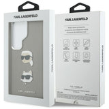 Husa pentru Samsung Galaxy S26 Ultra, Karl Lagerfeld Wrapped Piele Saffiano cu cu K&C Head Pin (KLHCS26LPSFDHPOG), albastru