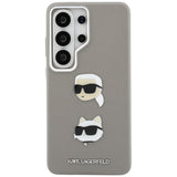 Husa pentru Samsung Galaxy S26 Ultra, Karl Lagerfeld Wrapped Piele Saffiano cu cu K&C Head Pin (KLHCS26LPSFDHPOG), albastru