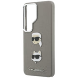 Husa pentru Samsung Galaxy S26 Ultra, Karl Lagerfeld Wrapped Piele Saffiano cu cu K&C Head Pin (KLHCS26LPSFDHPOG), albastru