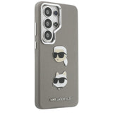 Husa pentru Samsung Galaxy S26 Ultra, Karl Lagerfeld Wrapped Piele Saffiano cu cu K&C Head Pin (KLHCS26LPSFDHPOG), albastru