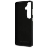 Husa pentru Samsung Galaxy S26 Plus, Karl Lagerfeld Wrapped Piele Saffiano cu cu K&C Head Pin (KLHCS26MPSFDHPOK), negru