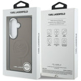Husa pentru Samsung Galaxy S26 Plus, Karl Lagerfeld Piele cu Initial Logo Debossed MagSafe (KLHMS26MPGFKLRDW), maro