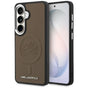 Husa pentru Samsung Galaxy S26 Plus, Karl Lagerfeld Piele cu Initial Logo Debossed MagSafe (KLHMS26MPGFKLRDW), maro