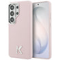 Husa pentru Samsung Galaxy S26 Ultra, Karl Lagerfeld Wrapped Grained Piele cu K Head Logo MagSafe (KLHMS26L5PGFKHGP), roz
