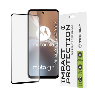 Folie de protectie pentru Motorola Moto G32, Techsuit 111D Full Cover / Full Glue Glass