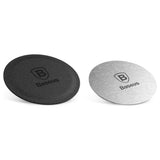 Suport auto Baseus (2 pack) Placa metalica (Acdr-A0S), cu PU Piele si Set fier, negru;argintiu