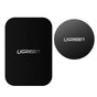 Suport auto UGREEN (2 pack) Metal Plate LP123 (60410), Rectangular + Rounded Shape, negru