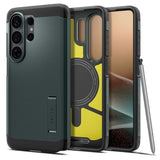Husa pentru Samsung Galaxy S26 Ultra, Spigen Tough Armor MagSafe (ACS10686), verde