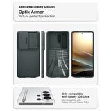 Husa pentru Samsung Galaxy S26 Ultra, Spigen Optik Armor (ACS10688), verde