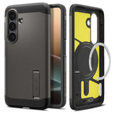 Husa pentru Samsung Galaxy S26, Spigen Tough Armor MagSafe (ACS10739), cenusiu