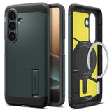 Husa pentru Samsung Galaxy S26 Plus, Spigen Tough Armor MagSafe (ACS10715), verde