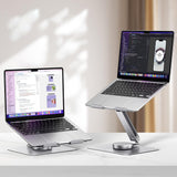 UGREEN Laptop Holder LP592 (90849), reglabil, 360 Rotation, Aluminum, Ergonomic Design, Up to 17.3, Argintiu