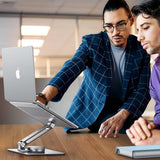UGREEN Laptop Holder LP592 (90849), reglabil, 360 Rotation, Aluminum, Ergonomic Design, Up to 17.3, Argintiu