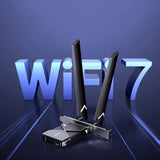 UGREEN Expansion Card Wi-Fi 7 BE6500 (55204), pentru Windows 11, Bluetooth 5.4, 6dBi Antenna, MLO, 6G Tri Band, Negru