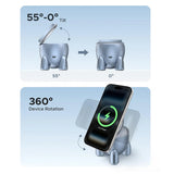 Incarcator wireless UGREEN W713 (65300), 2in1, Qi2, pentru iPhone, AirPods, Incarcare rapida, 25W, albastru