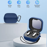 Husa pentru pentru Samsung Galaxy Buds 4 / Buds 4 Pro, Smooth Ultrathin Material, Techsuit, bleumarin