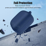 Husa pentru pentru Samsung Galaxy Buds 4 / Buds 4 Pro, Smooth Ultrathin Material, Techsuit, bleumarin