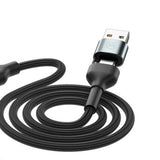 Cablu 3mk de date Hyper N-Series 6in1, USB-C/USB Male, USB-C Female to USB-C, Lightning, Micro, 18W, 9V/2A, 1.2m, negru
