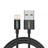 Cablu UGREEN de date (80823), USB to Lightning MFi, 2.4A, 2m, negru