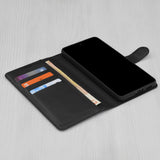 Husă pentru Oppo Reno16 F / Reno16 FS, Techsuit Leather Folio, Neagră