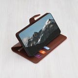 Husă pentru Samsung Galaxy S25 FE / S26 FE, Techsuit Leather Folio, Maro