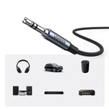 Cablu audio UGREEN CM450 (20192), Type-C to 3.5mm Jack, DAC Chip, Plug&Play, Flexible, High Durability, 1m, gri