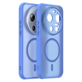 Husa pentru Xiaomi 17 Ultra, Techsuit HaloFrost II MagSafe, albastru