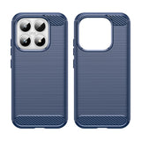 Husa pentru Xiaomi 17, Techsuit Carbon Silicone, albastru