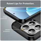 Husa pentru Xiaomi 17, Techsuit Carbon Silicone, albastru