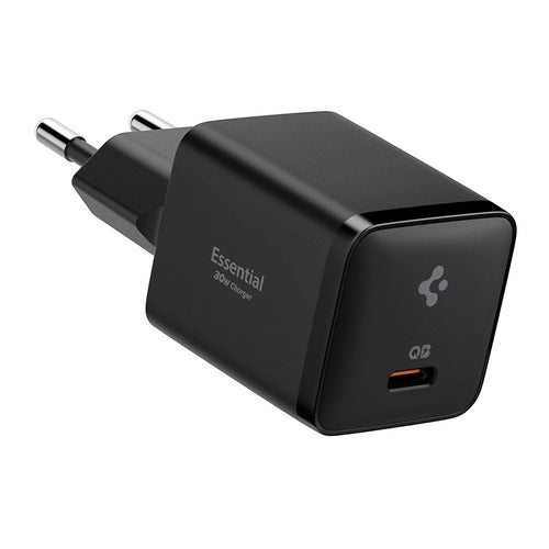 Incarcator retea Spigen Essential EE301EU (ACH09493), Type-C, Incarcare rapida, Quantum Boost, 30W, negru