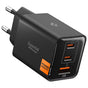 Incarcator retea Spigen Essential EE473EU (ACH09465), USB, 2x Type-C, Incarcare rapida, Quantum Boost, 47W, negru