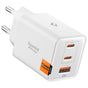 Incarcator retea Spigen Essential EE473EU (ACH09464), USB, 2x Type-C, Incarcare rapida, Quantum Boost, 47W, alb
