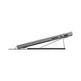 Spigen Slim Fold Laptop Stand LD201-S8 (AMP11117), pliabil, Slim, Stable, Anti-Slip, Non Adhesive, Up to 16, Negru