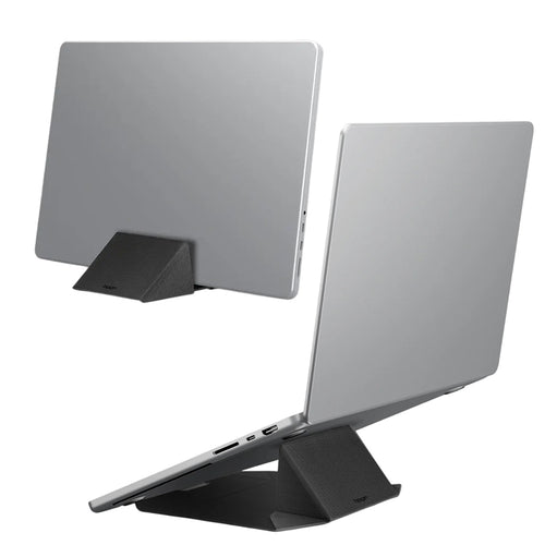 Spigen Slim Fold Laptop Holder LD201-S9 (AMP11118), Vertical Dock, pliabil, Slim, Stable, Anti-Slip, Up to 16, Negru