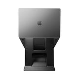 Spigen Laptop Holder & Standing Desk LD201-S10 (AMP11119), pliabil Type, Slim Fold, Non-slip, Negru