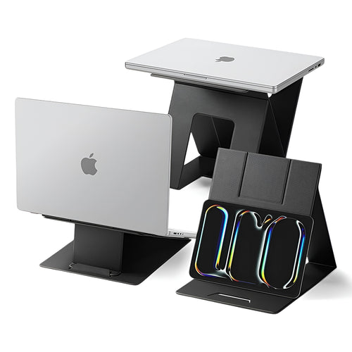 Spigen Laptop Holder & Standing Desk LD201-S10 (AMP11119), pliabil Type, Slim Fold, Non-slip, Negru