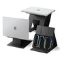 Spigen Laptop Holder & Standing Desk LD201-S10 (AMP11119), pliabil Type, Slim Fold, Non-slip, Negru