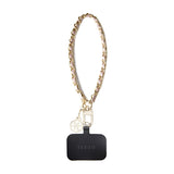 Guess Hand Strap Saffiano 4G Charm (GUOUCHSAMC4P), Universal, Saffiano Eco-Leather, Negru