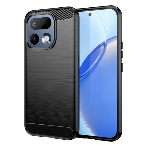 Husa pentru Realme 16 Pro, Techsuit Carbon Silicone, negru