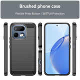 Husa pentru Realme 16 Pro, Techsuit Carbon Silicone, negru