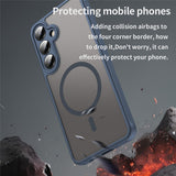 Husa pentru Samsung Galaxy A27 5G, Techsuit HaloFrost II MagSafe, bleumarin