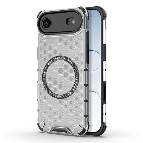 Husa pentru iPhone 17 Air, Techsuit HoneyComb Shield MagSafe [Camera Protection], alb