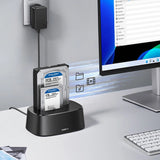 UGREEN Hard Drive Enclosure Dual-Bay CM198 (50857), SATA III, USB3.0, 6Gbps, Up to 24TB, Negru