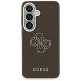Husa pentru Samsung Galaxy S26 Plus, Guess Grained Big 4G Metal Logo (GUHCS26M5PS4RGGW), maro