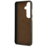 Husa pentru Samsung Galaxy S26 Plus, Guess Grained Big 4G Metal Logo (GUHCS26M5PS4RGGW), maro