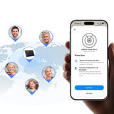Dispozitiv anti-pierdere UGREEN (2 pack) Smart Finder Slim CM920 (75120A), GPS Tracker pentru iOS, Apple Find My, Bluetooth, Wireless Charging, negru