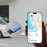 Dispozitiv anti-pierdere UGREEN (2 pack) Smart Finder Slim CM920 (75120A), GPS Tracker pentru iOS, Apple Find My, Bluetooth, Wireless Charging, negru